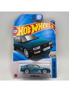 Hot Wheels 87 Audi Quattro Light Sea Green 2025 Factory Fresh 2/5 16/250